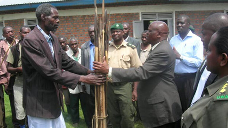 Celebrating as Poachers Give up their snares for Good