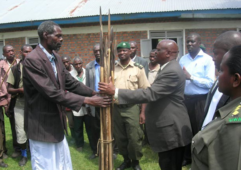 Celebrating as Poachers Give up their snares for Good